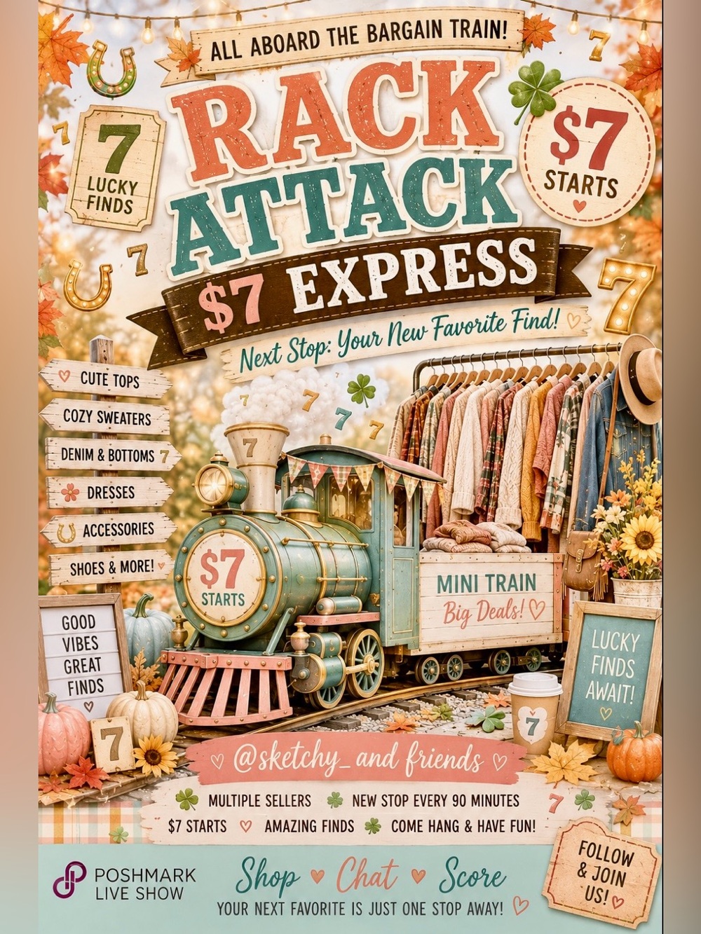 Rack Attack $7 Train!!!!! 🚂 🍀🍀